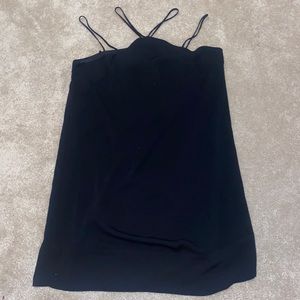 Black mini dress